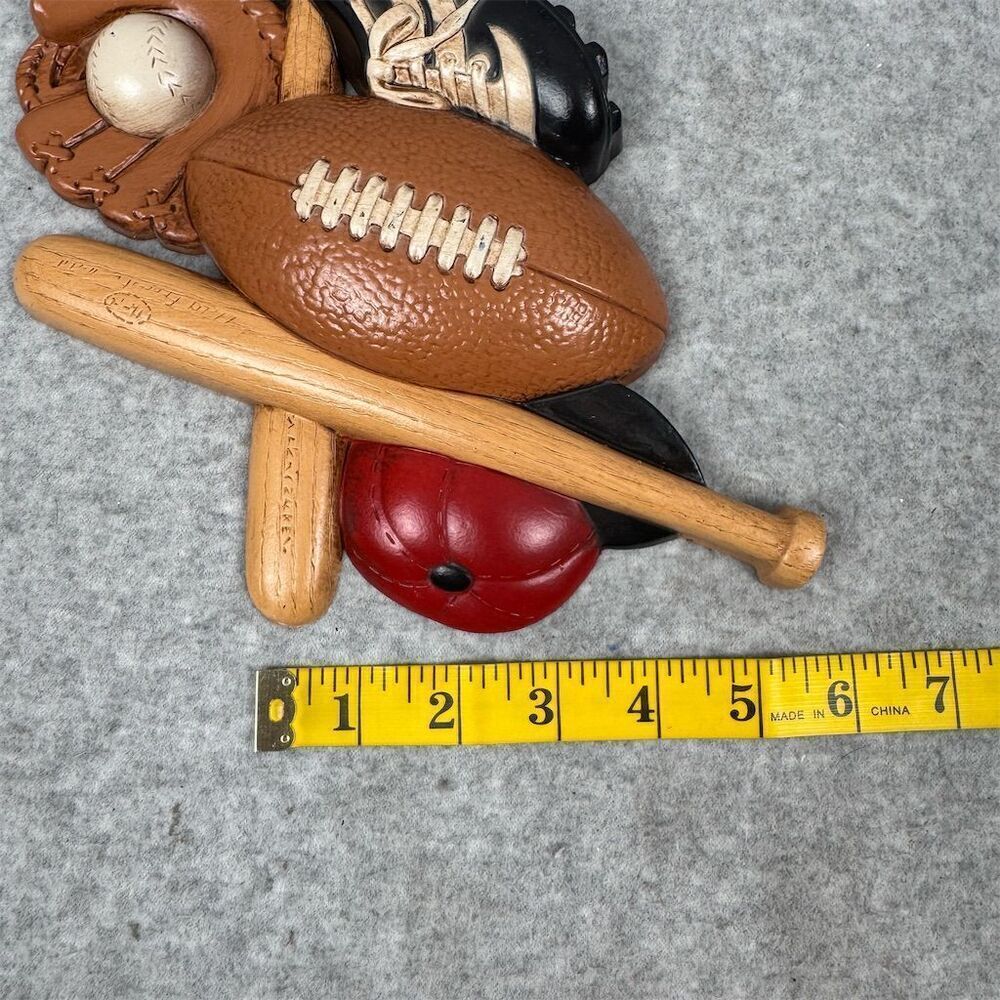 Burwood Vintage Sports Wall Plaque Kids Room Decor Football Baseball - Picture 12 of 13
